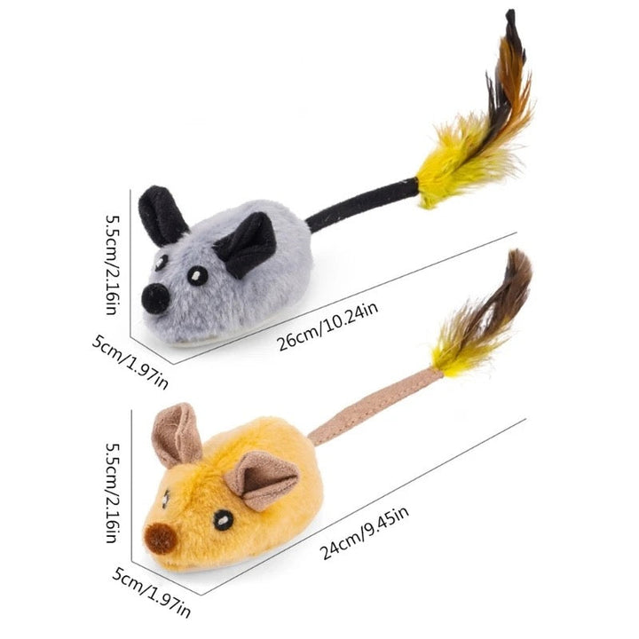 Smart interactive cat mouse toy for feline enrichment, encouraging healthy play & mental stimulation.