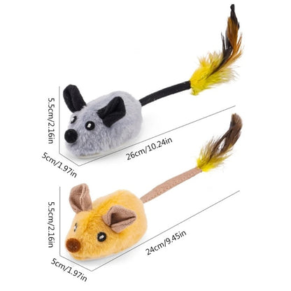 USB rechargeable cat mouse toy, designed for playful felines, providing hours of engaging pet entertainment.