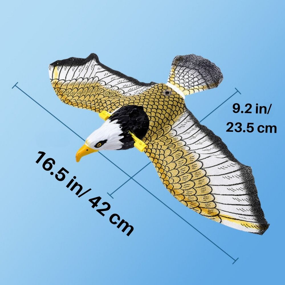 Automatic fluttering bird toy for continuous feline engagement, exercise, & mental stimulation.