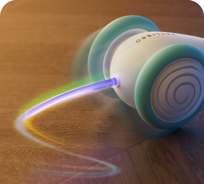 Chew-resistant interactive cat toy, WhiskerPlay, offers endless entertainment. Perfect for active cats & kittens.
