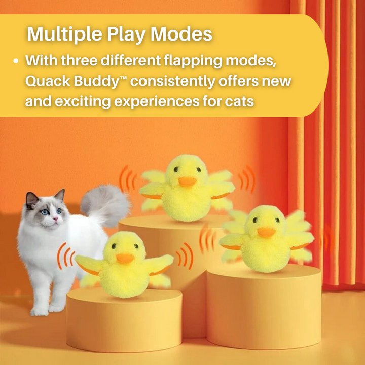 Durable Flapping DuckDash™ cat toy, built for vigorous play, providing long-lasting fun and exercise.
