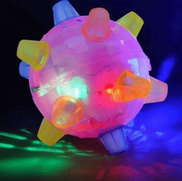 Interactive jumping dog toy for active play, pet exercise, and canine enrichment.