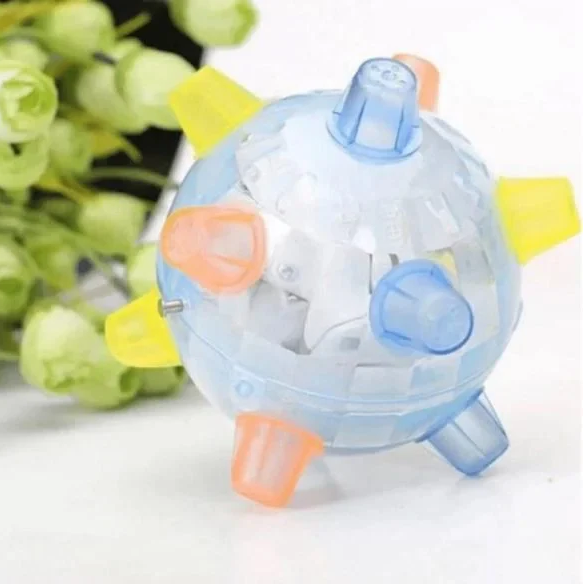 Smart jumping dog toy, an automatic interactive ball to relieve boredom & encourage pet activity.