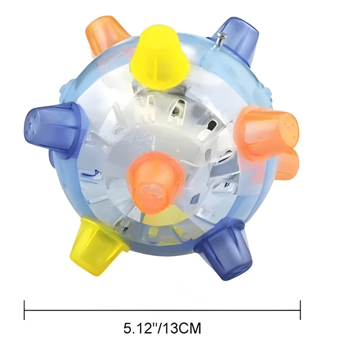 Pet supplies: Interactive LED jumping ball. Durable dog toy for active play, exercise & enrichment.