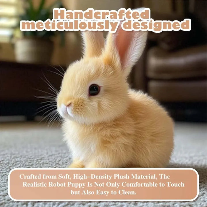 Adorable interactive bunny plush, companion toy & gift for children and adults.