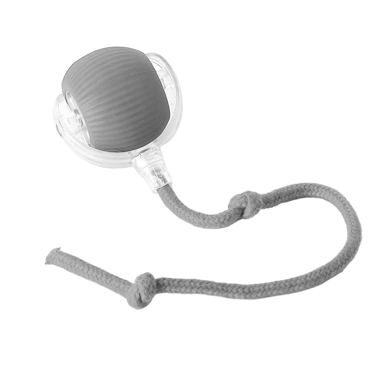 Automatic interactive dog ball, a rechargeable bouncing pet toy for play.