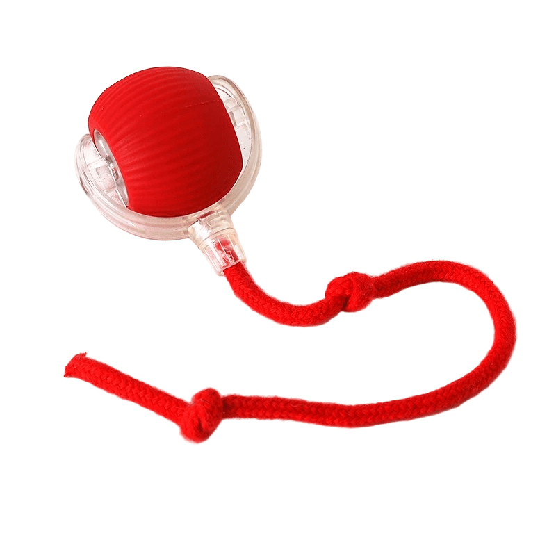 Rechargeable interactive dog ball, made of durable TPR rubber for active pets.