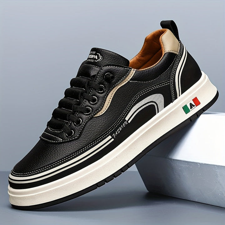 Durable sole detail of men's Italian comfort sneakers, designed for versatile everyday casual footwear.