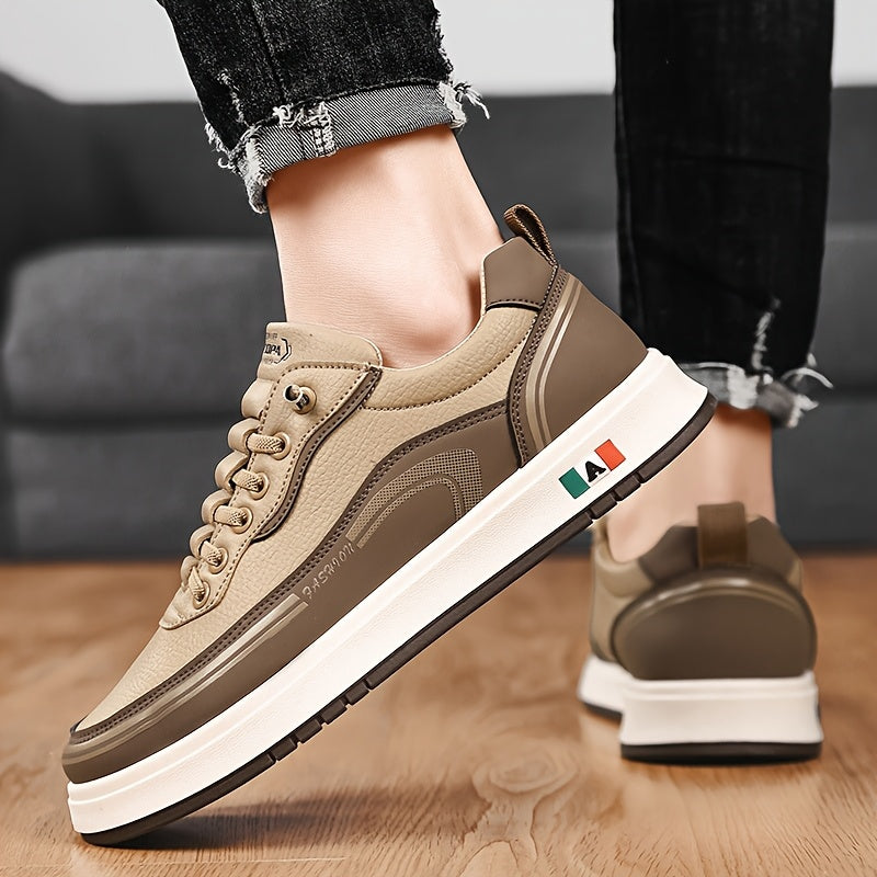 Athletic-inspired men's Italian comfort sneakers, offering versatile everyday style and breathability.