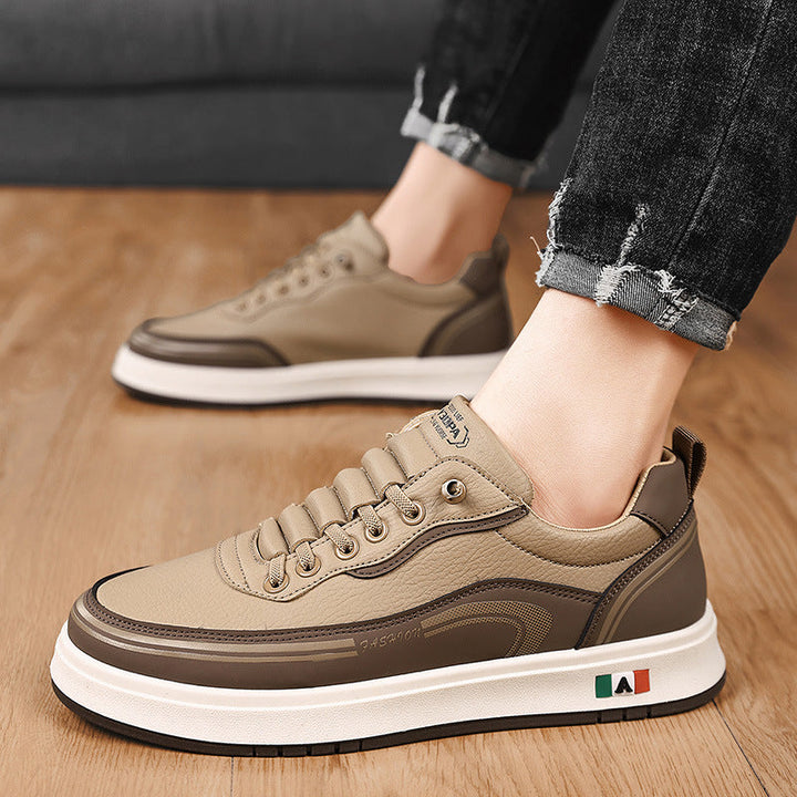 Durable Italian-crafted men's comfort sneakers, essential casual footwear for everyday versatility.