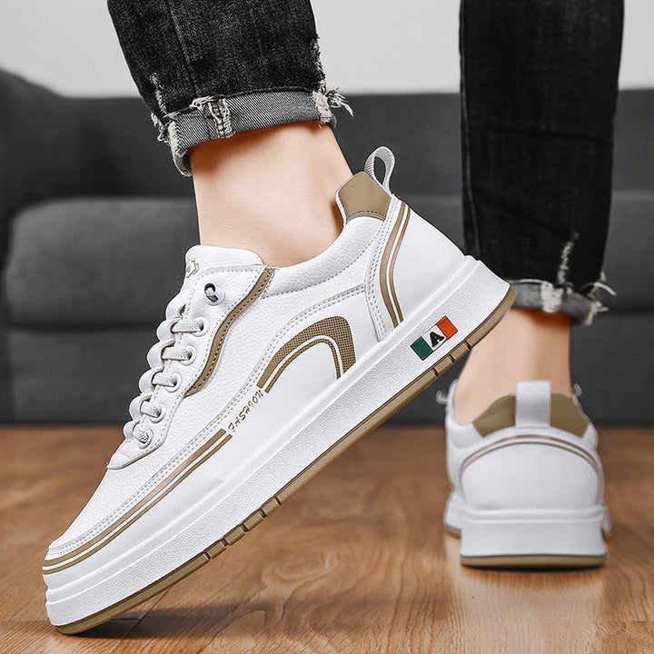 Top view: Stylish men's Italian sneakers, designed for everyday comfort and versatile casual footwear.