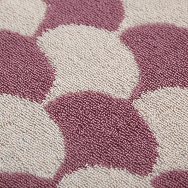 Soft jacquard cotton hand towel, fan design, ideal for a stylish bathroom; a luxury & absorbent towel.
