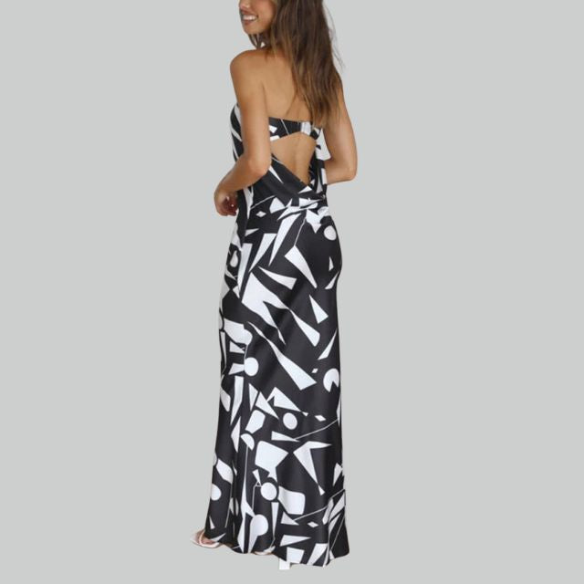 Summer-ready women's jade strapless maxi dress, featuring a comfortable flowy design for casual and elegant looks.
