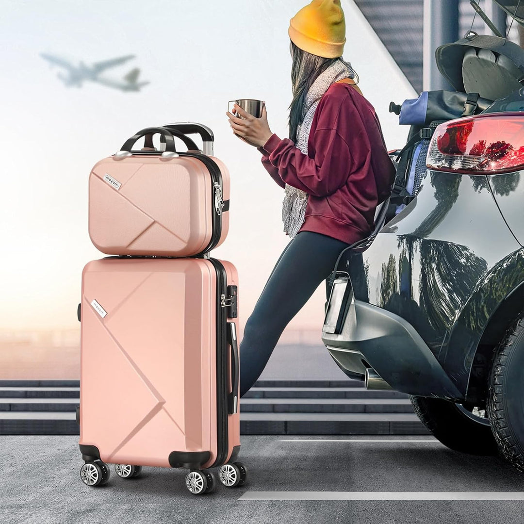 JetTrek carry-on luggage set, hardshell trolley and spinner bag, ready for a short trip