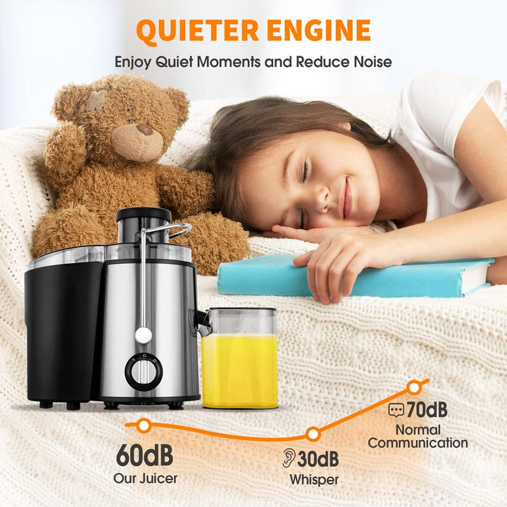 Home kitchen appliance, JuicePro 600W masticating juicer, fresh juice