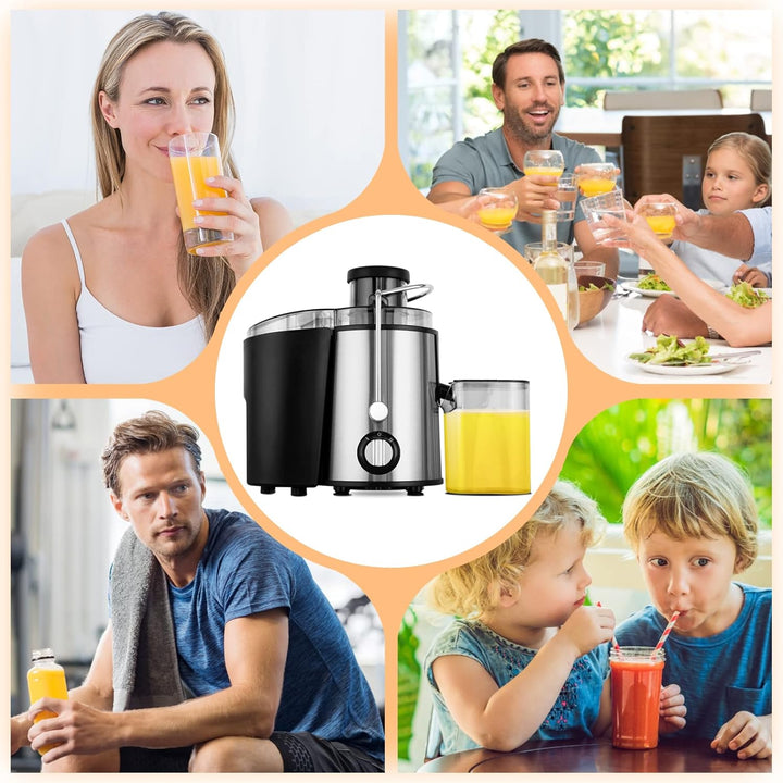 Compact 600W Masticating Juicer by JuicePro, perfect for daily use