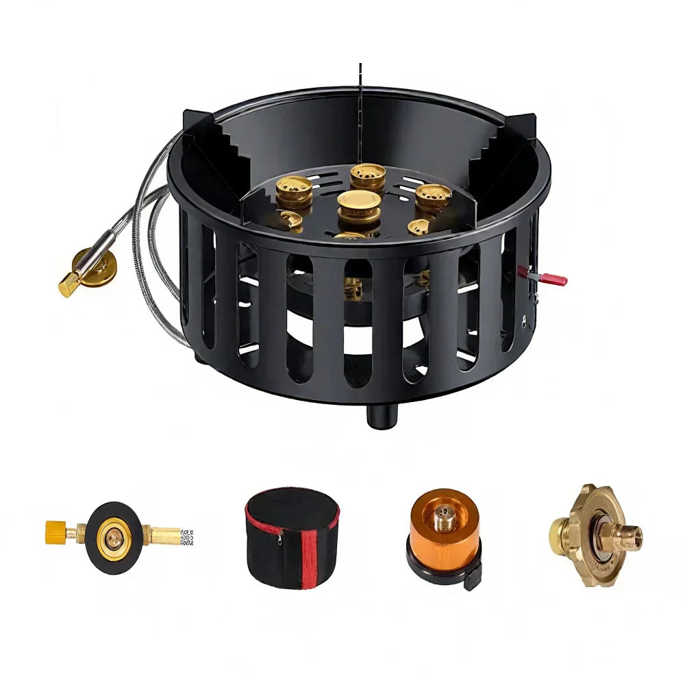 Compact Kael portable gas stove for outdoor cooking, hiking, and backpacking
