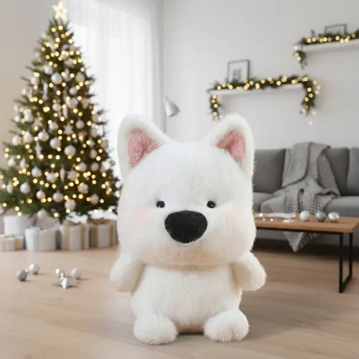 Cute kawaii bear plush, super soft & cuddly stuffed animal, ideal children's toy.