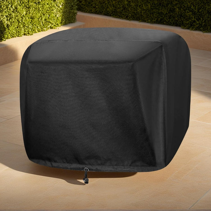 Durable Kervano waterproof grill cover protecting a large outdoor grill from rain and elements.