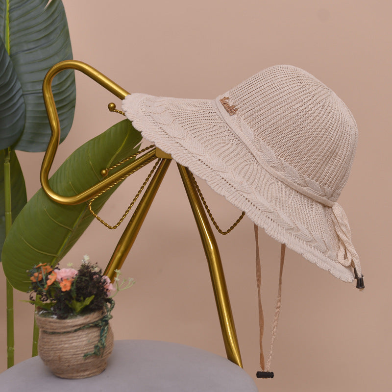 Beige women's lightweight summer hat, a versatile and breathable fashion accessory for the beach
