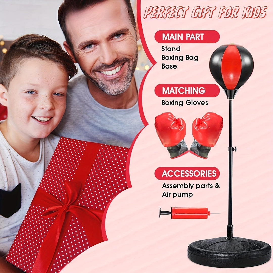 Youth boxing set with gloves, a fun sports toy promoting active play and fitness for children.