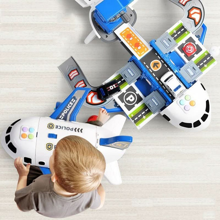 Children's gift: a durable airplane and vehicle toy set, perfect for inspiring imaginative and adventurous play in boys and girls.