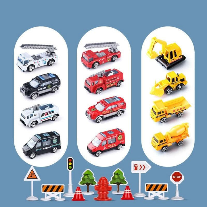 Complete kids' airplane and vehicle adventure set, ideal for hours of imaginative play and a perfect children's toy gift.