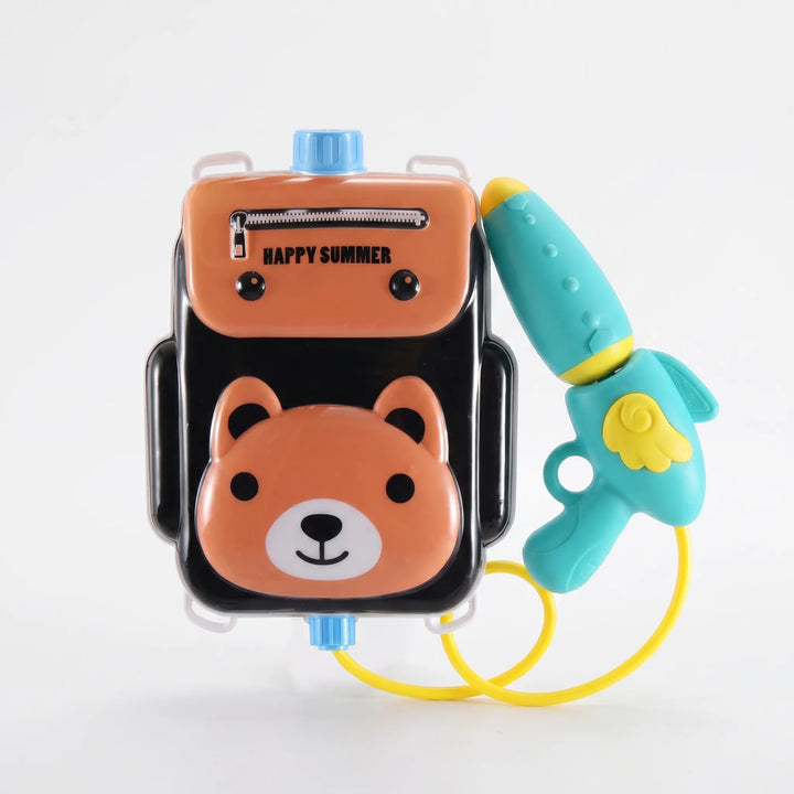 Cute shark animal backpack water blaster for children's outdoor beach & pool play.