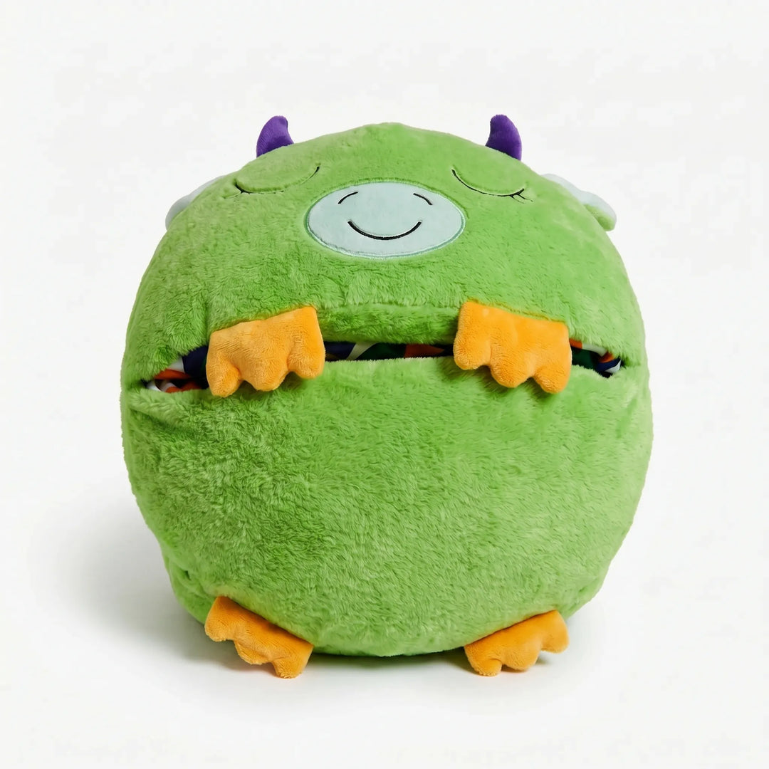 Soft animal nap mat for kids, a cozy plush blanket & sleep sack for comfortable rests.