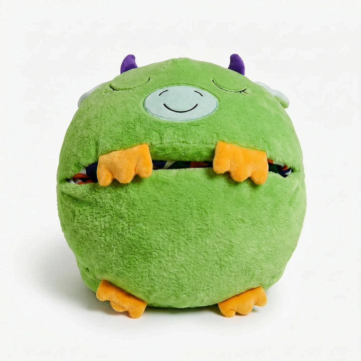 Soft animal nap mat for kids, a cozy plush blanket & sleep sack for comfortable rests.