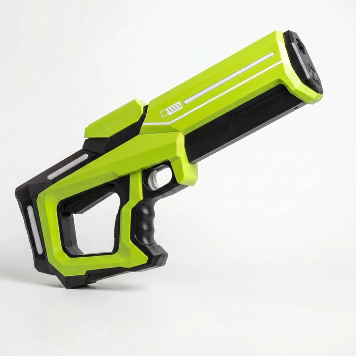 Exciting kids' automatic water blaster toy. Rechargeable electronic water gun for active outdoor summer fun.