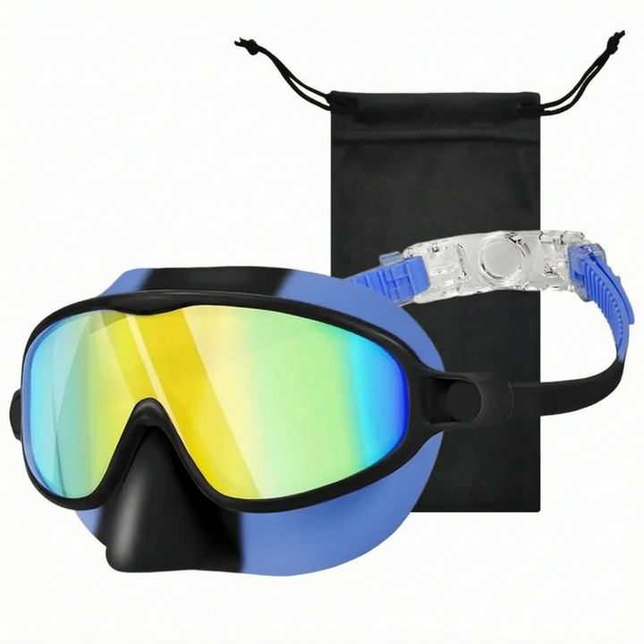 Durable children's swim mask and nose cover, great for water sports, pool parties, and summer beach days.