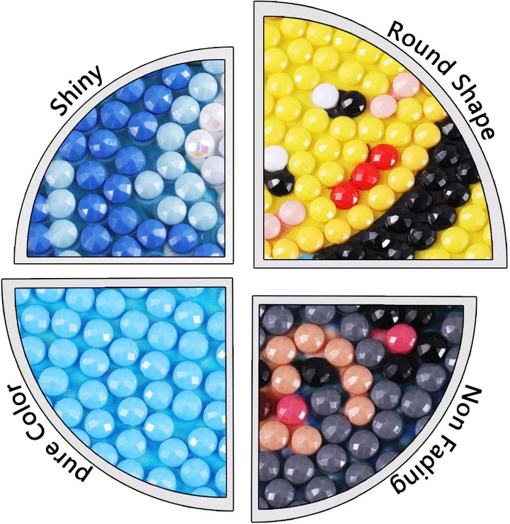 Creative kids' diamond art kit, a delightful craft for children to create sparkling masterpieces and develop skills.