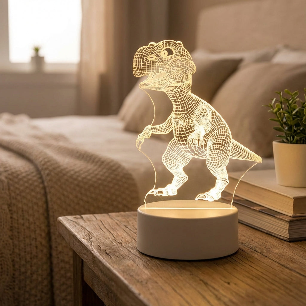 Kids' Dinosaur 3D Illusion Night Lamp