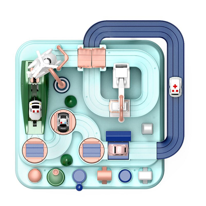 Fun learning toy: MindDrive car adventure for kids, boosting logic & sensory development. Engaging educational play.