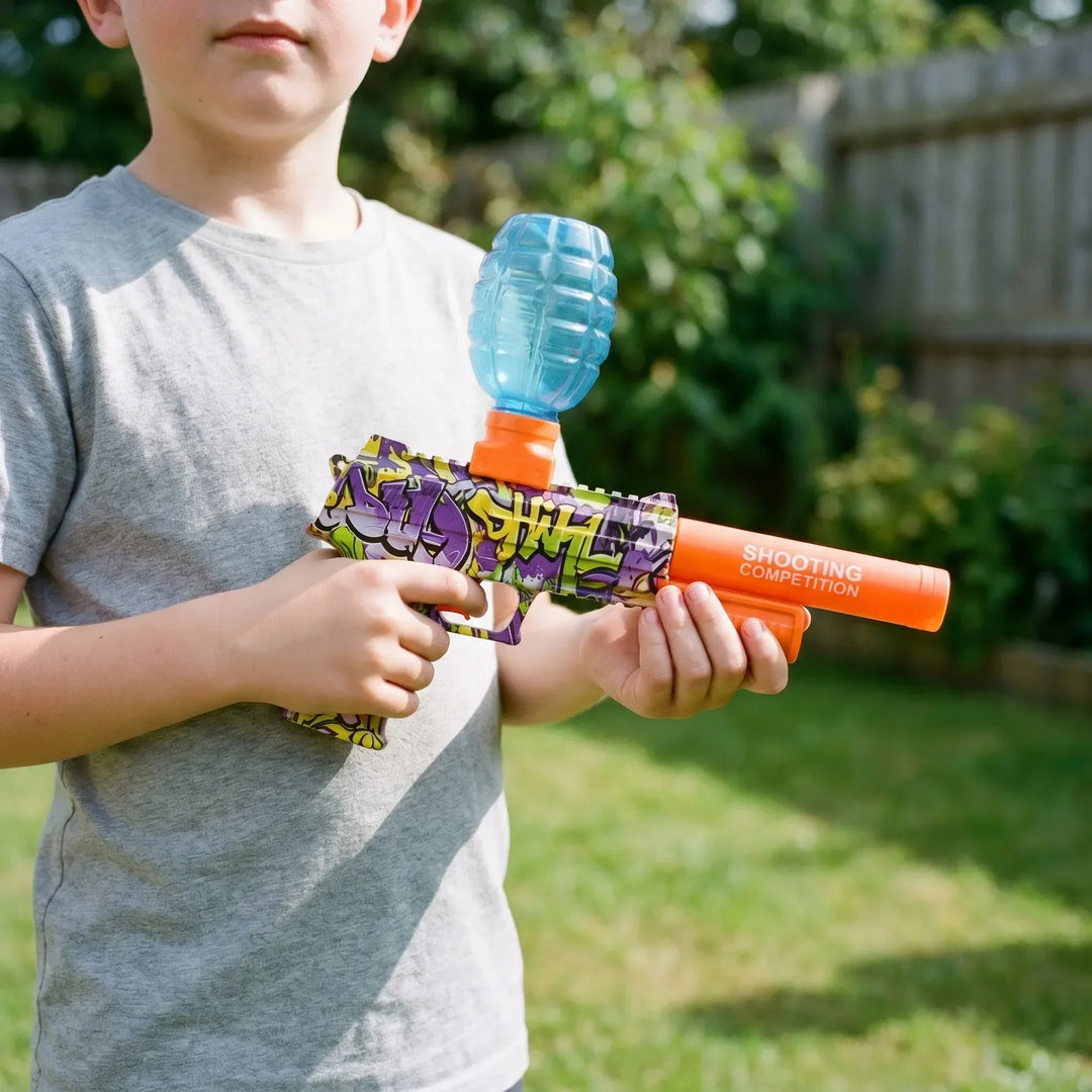 Kids' Electric Automatic Water Blaster Toy for endless summer water fights & outdoor games.