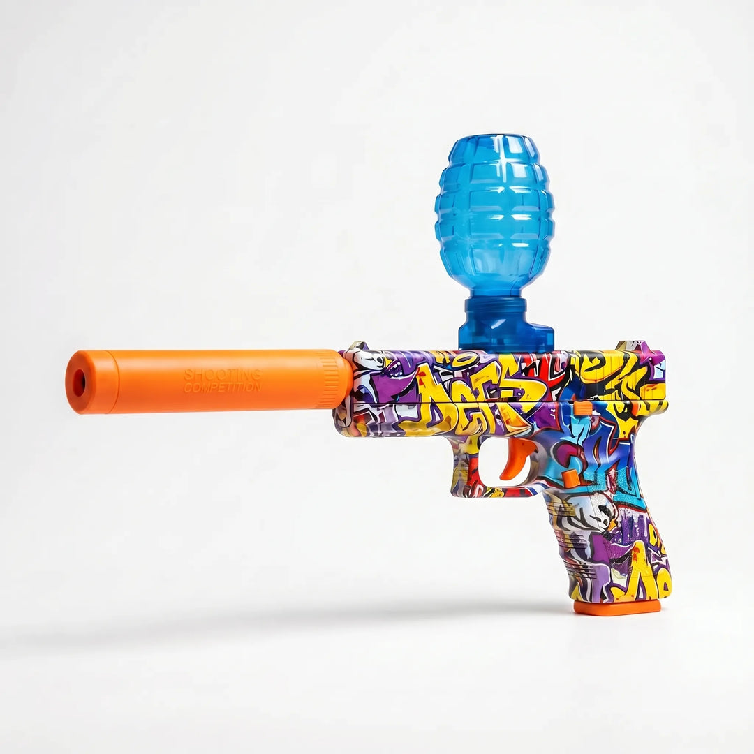 Automatic electric water gun for kids, perfect for summer pool fun & thrilling water battles.