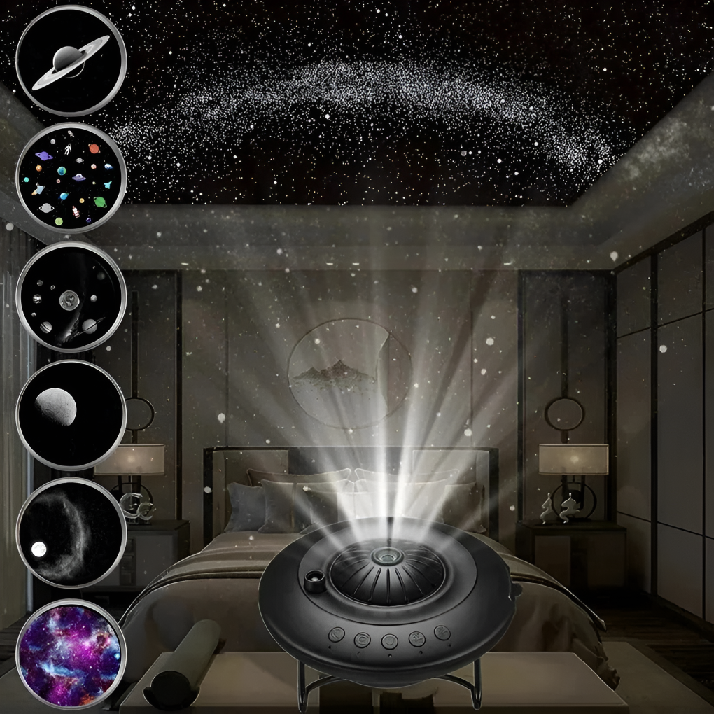 Galaxy projector with vibrant starry night and planetarium display. Great space light for celestial decor.