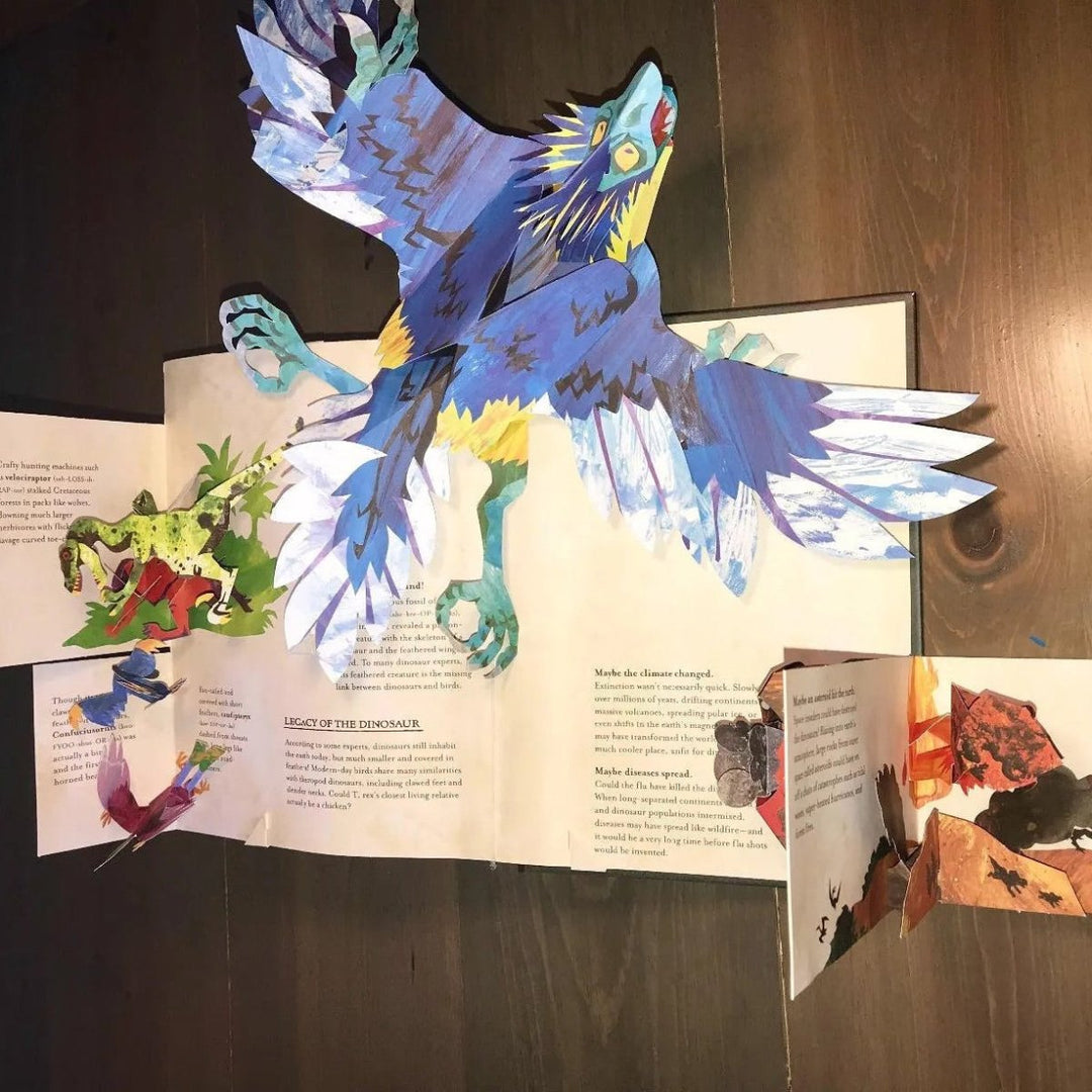 Gift for kids: immersive 3D dinosaur pop-up activity book, sparking curiosity about prehistoric creatures.