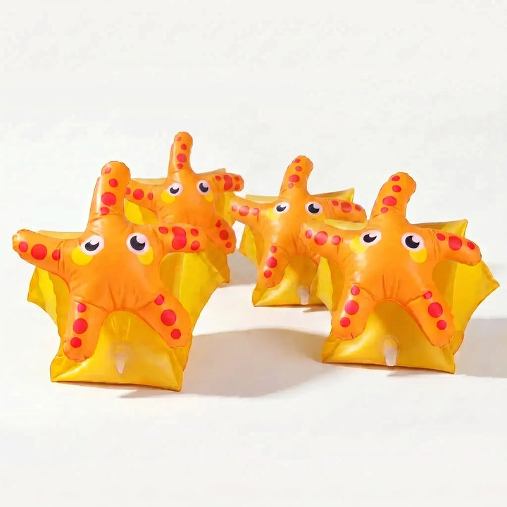 Lightweight, cartoon-themed kids' swim floats, providing support and fun for aspiring young swimmers.