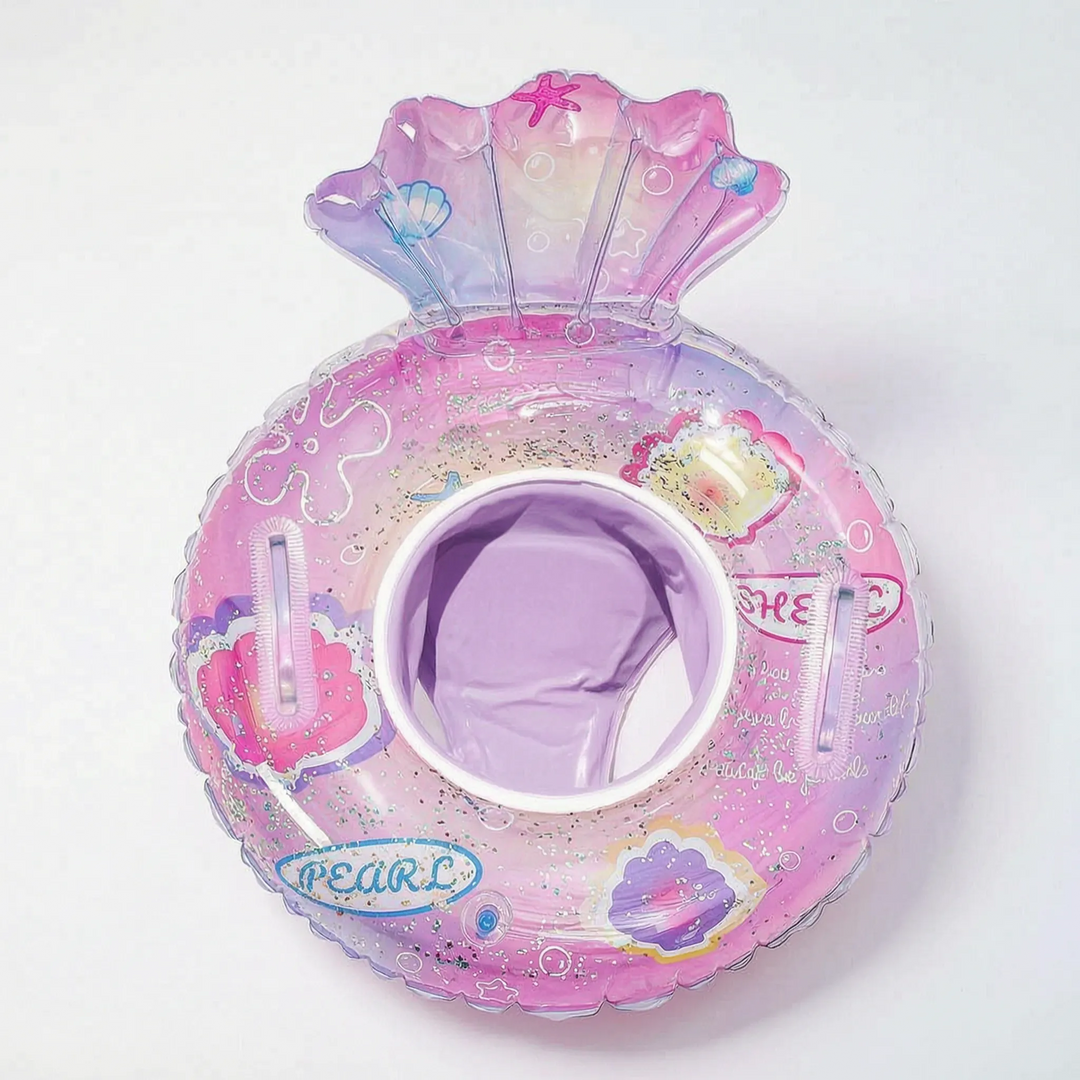 Mermaid swim float for children, excellent for outdoor water play and toddler pool fun.