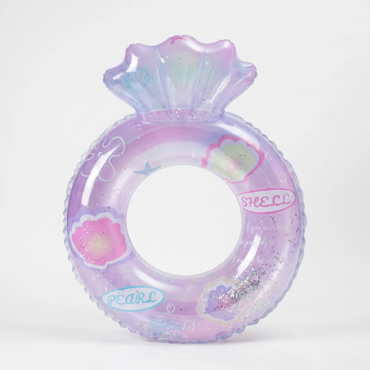 Inflatable mermaid water toy, bringing endless summer fun to kids' outdoor swimming.