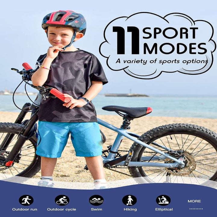 Children's health activity monitor, smart watch for kids to track fitness goals, steps & well-being.