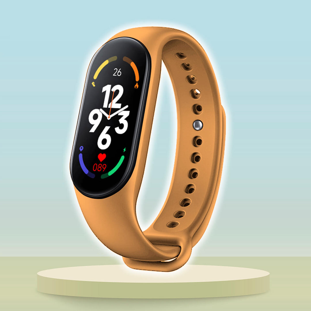 Kids' pedometer smart watch with heart rate & location tracking, promoting safety and active fun.