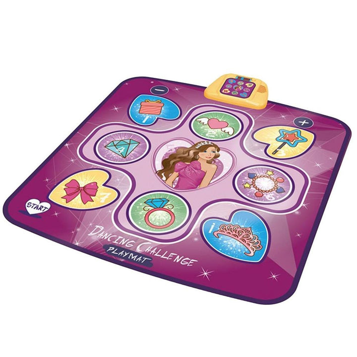 Kids' interactive LED dance mat, an electronic toy for active fun, rhythm, and coordination.