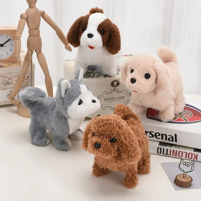Kids' interactive robot dog toy, a lifelike electronic pet for toddlers and preschoolers, engaging playtime.