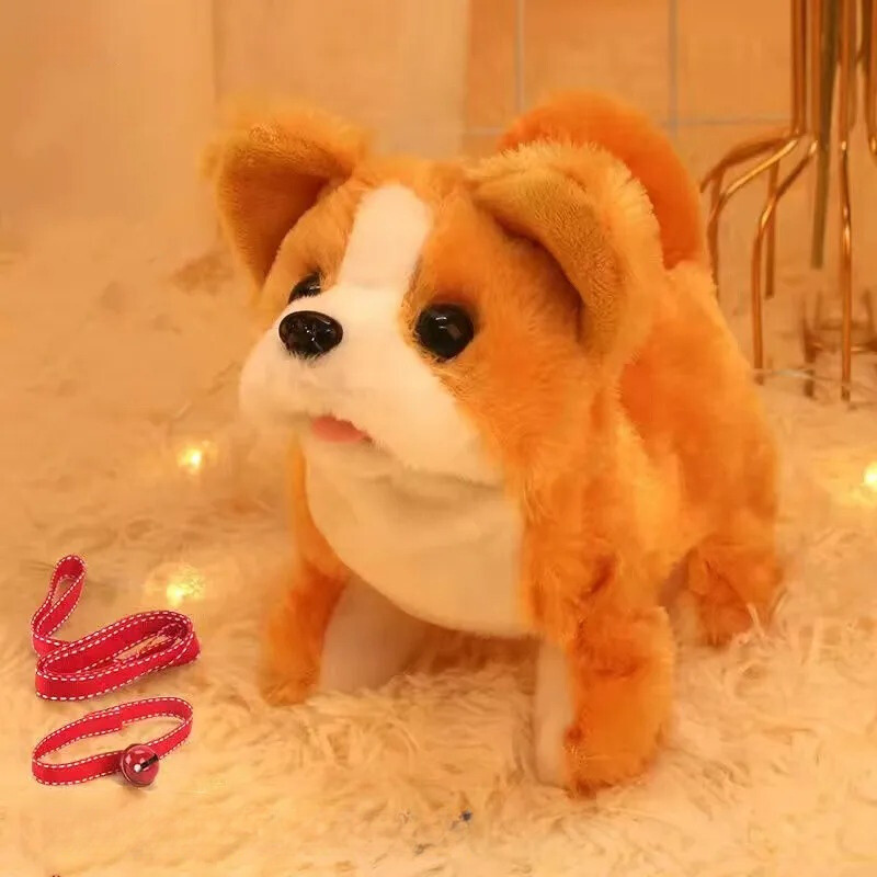 Golden Retriever robot dog, a lifelike electronic interactive pet toy, perfect for kids' imaginative play.