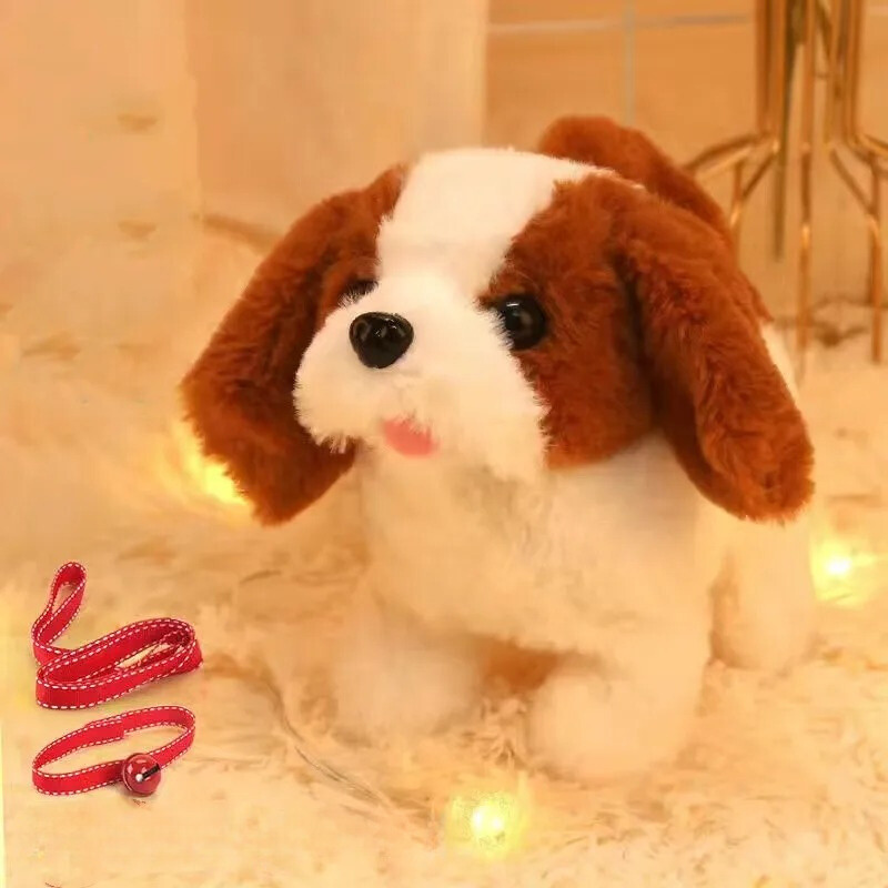 Fluffy Husky robot dog, an interactive electronic pet toy for kids, bringing joy and active playtime fun.