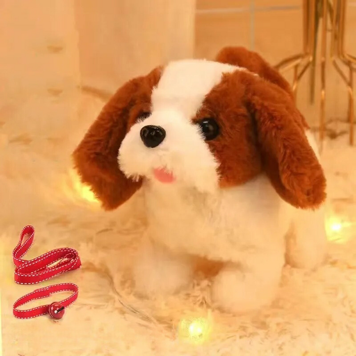 Fluffy Husky robot dog, an interactive electronic pet toy for kids, bringing joy and active playtime fun.