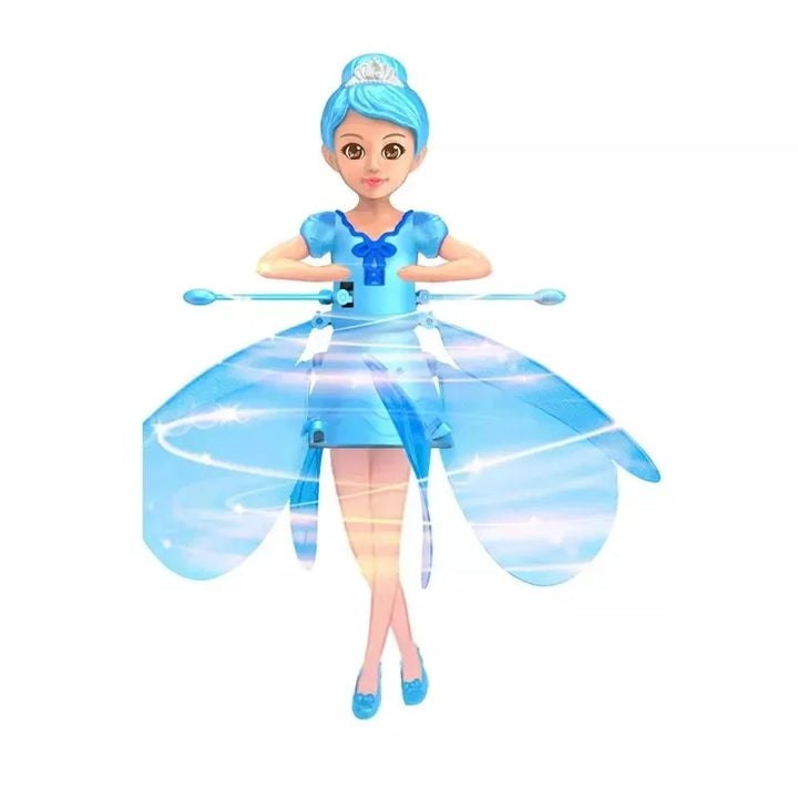 Magical flying drone, a vibrant kids' toy with LED illumination, perfect for indoor and outdoor use